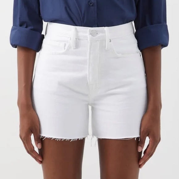 Frame Denim Pants - FRAME High Rise Vintage Shorts - White size 25 (NWT)